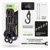 Set of 2 Elastic Straps with Carabiner, 60 cm /