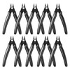 Pack of 10 Electronic Side Cutters Small: 130 mm Mini