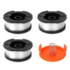 Strimmer Spool, 3 PCS Spool & Line, 1.65mm 30ft Strimmer
