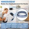 4986ER0004F Washer Door Gasket Boot Seal Compatible with lg and