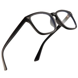 Jectieey Reading Glasses for Women Men - Anti Glare Computer Readers Blue Light Blocking Glasses,Sturdy Eyeglasses(Lightblack, 1.0)