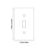 ENBRIGHTCO Toggle Light Switch Wall Plate Cover, 1-Gang, Yellow,Polycarbonate,Standard Size