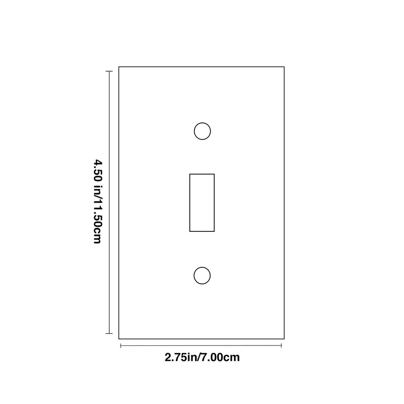 ENBRIGHTCO Toggle Light Switch Wall Plate Cover, 1-Gang, Yellow,Polycarbonate,Standard Size