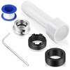 Dreyoo Four in One Tub Spout Adapter, Threaded Bathtub Faucet