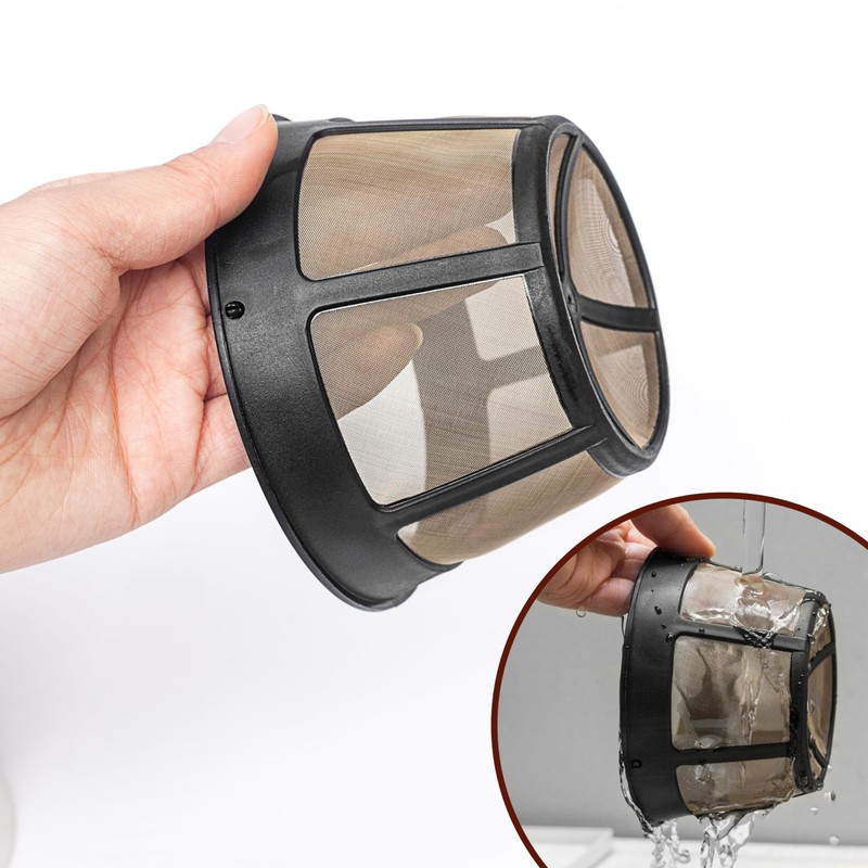 8-12 Cup Reusable Filter Basket With Mesh Bottom Fits MrCoffee
