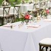 sancua White Table Cloths Rectangle, 8 Pack Tablecoths for 6