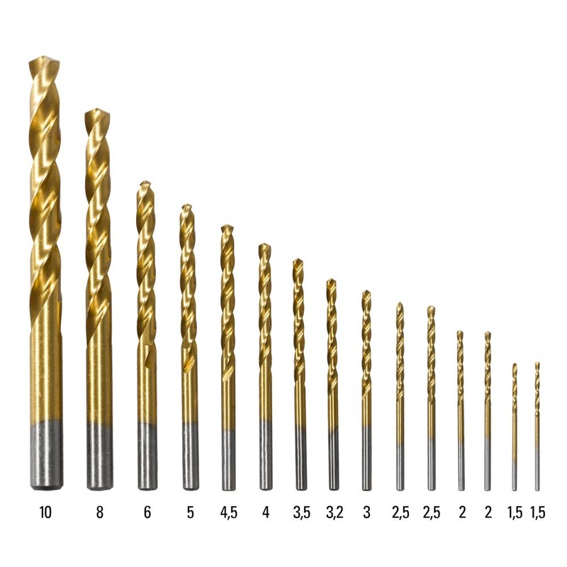 TROTEC 6200001131 – HSS Drill Set 15 Pieces