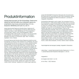 Alverde Naturkosmetik Set of 2 Body Care: Sensitive Nature Men Shaving Cream Without Fragrances & Alcohol for Sensitive Skin and a Gentle Shave (75 ml) + Body Lotion Bee Happiness (250 ml), 325 ml