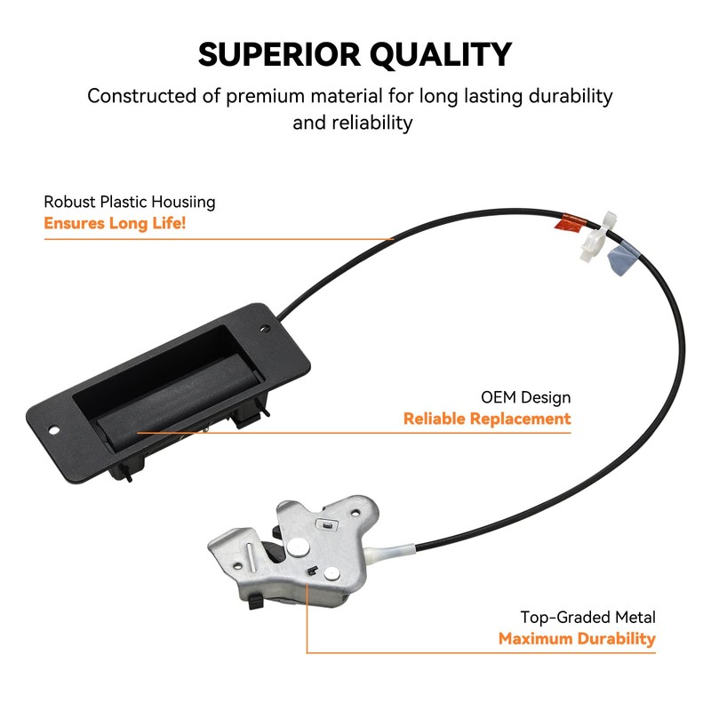 SYERAL Lower Door Latch Assembly w/Door Handle Compatible with E150