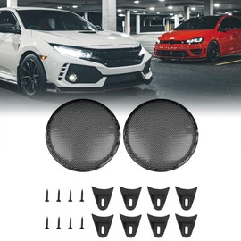 MACHSWON 2pcs Car Grill Cover Mesh Protector Speaker Cover Woofer Subwoofer Grill for Honda 12"