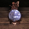 MUMTOP Solar Lantern Fairy Light, Crackle Glass Solar Lights Outdoor