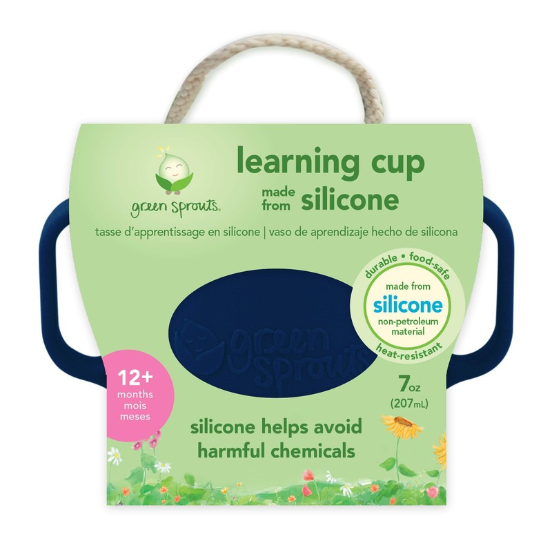 green sprouts Learning Cup | Silicone helps avoid harmful chemicals