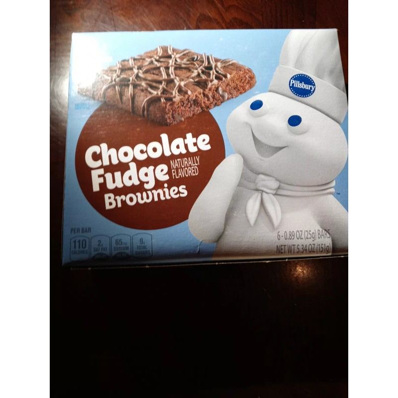 pillsbury Chocolate Fudge Brownies 1ea 6 Per Box