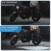SWTHM 2Pcs Motorcycle Projector Lights for Angel Wing Logo, Universal