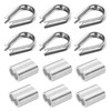 PATIKIL 12Pcs M8 304 Stainless Steel Wire Rope Kit, Wire