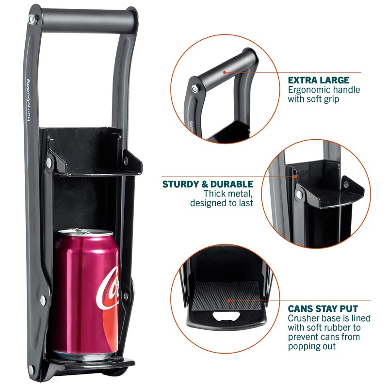 HomeBuddy Can Crusher for Recycling - 12 Oz. and 16