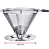 Westmark Dauerfilter/Dripper Kaffee, mit Tassenhalterung, Brasilia, Aufsatzfläche 10 cm, 18/8