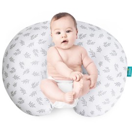 Biloban Nursing Pillow Cover 2 Pack Fit for Boppy Pillow, Breathable & Skin-Friendly Nursing Slipcovers for Breastfeeding Mom, Comfortable & Machine Washable Nursing Covers