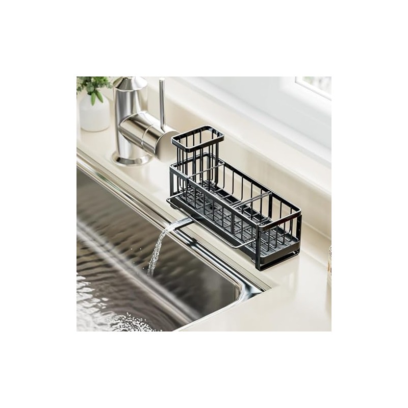 Sink Organiser, Kitchen Sponge Holder, Sink Organiser, Stainless Steel |