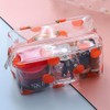 Pack of 2 Cosmetic Bags Transparent PVC Transparent Storage Case