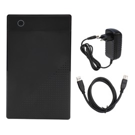 External Hard Drive Enclosure SATA to USB 3.0 Support UASP Hard Drive Enclosure with 12V 2A Power Adapter for 2.5 Inch 3.5 Inch HDD SSD 100‑240V EU Plug