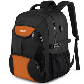 Travel Laptop Backpack,Extra Large Backpack for Men Women Work Bag 17.3 Inch Laptop Bag with USB Charging Port Anti Theft Water Resistant Durable Bookbag for College Travel Business Computer Bag,Black