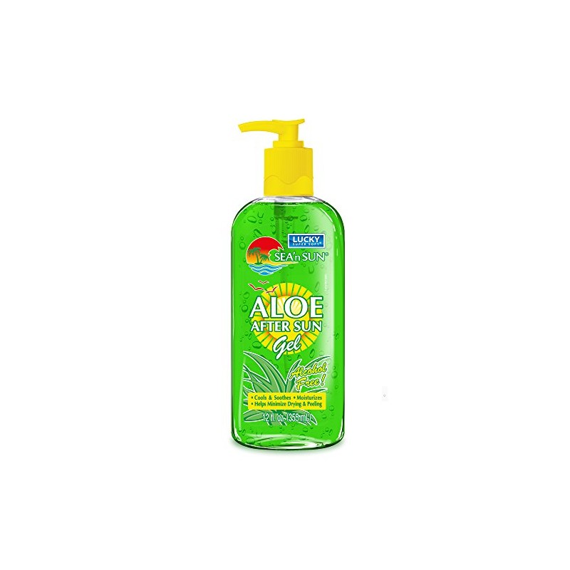 Lucky Super Soft Aloe Vera After Sun Gel, 12 Ounce