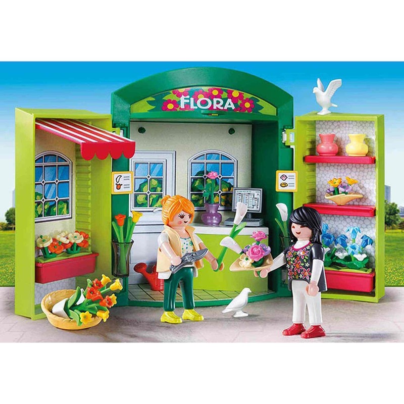 PLAYMOBIL City Life 5639 Mitnehm-Blumenladen, Ab 4 Jahren, Multicolor
