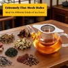 Meirivrn 2Pcs Stainless Steel Tea Infuser with Lid, Reusable Loose