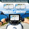 CAMECHO Motorcycle Carplay Navigation Screen with Wireless Carplay Android Car