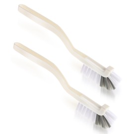 2 Pcs Kitchen Scrub Brush, Washing Up Brushes, Small Cleaning Brush for Cleaning Bottle Sink Kitchen, Angle Cleaning Brush, Window Track Cleaning Brush, Stiff Bristle Brushes for Small Space Crevice