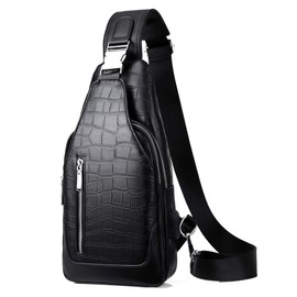FSD.WG Men's Crossbody Bag, Large Capacity, Shoulder Strap, Both Sides Wearable, Waterproof, for Commuting, School, Travel, Outdoor, Popular, L