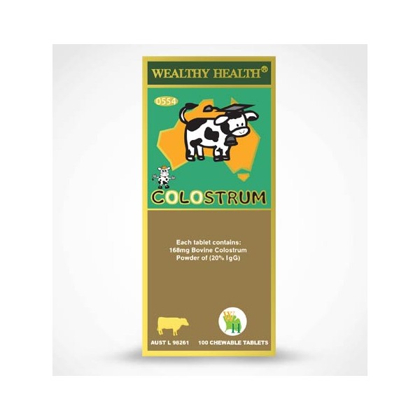 Wealthy Health Colostrum 168mg 100 Tablets