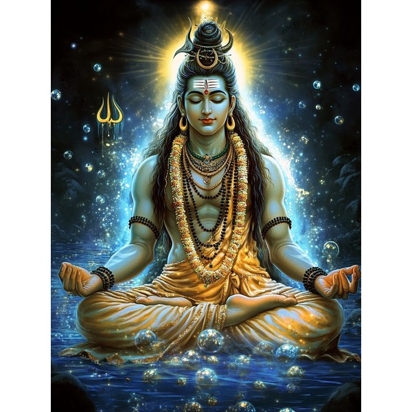 Ginfonr DIY Diamond Art Painting Accessories Buddha Set Full, 5D