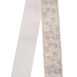 Lepiyan Ribbon VRR3014-01 Camera Strap, SLR Olivon Camera Strap, Neck Hanging, Adjustable Length, Made in Japan, Tiny Blossom, Beige