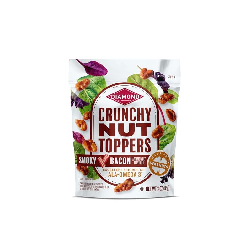 Diamond of California Crunchy Nut Toppers, Smoky Bacon, 3 oz