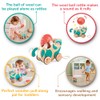 Hape Wooden Walk-A-Long Kitten Pull Toy| Roll & Rattle Push