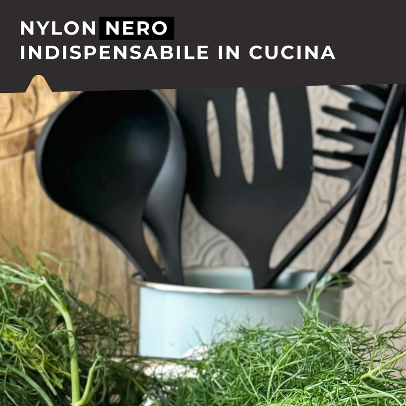 Fackelmann Set Mestolo e Cucchiaio da Servizio in Nylon, Utensili