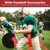Flag Football Set, 14 Player Adjustable Belts with Cones, Football,