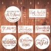 Funny Welcome Stencils for Painting Sarcastic Round Stencil Large Gather
