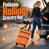 Bolsa de Compras Plegable 2 en 1 con Ruedas, Carrito