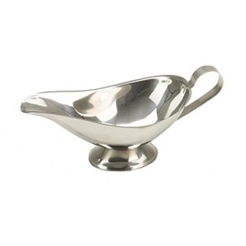 Professional Stainless Steel Gravy Boat on Base 300 ml