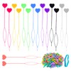 16 Pieces Love Hair Pullers 1 Pack Small Rubber Bands