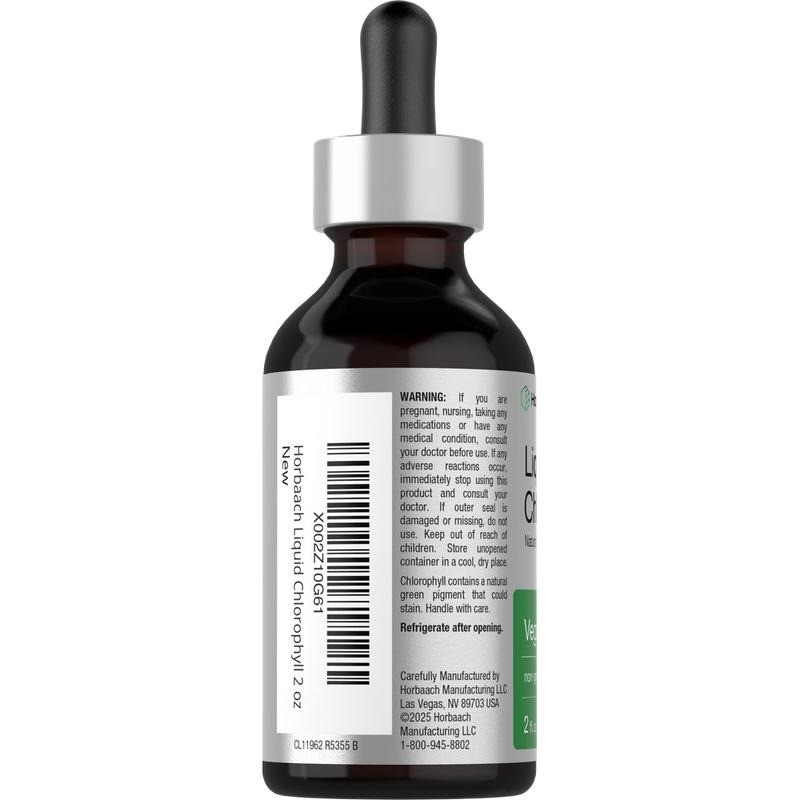 Horbäach Liquid Chlorophyll Drops | 2 oz | Vegan, Non-GMO,