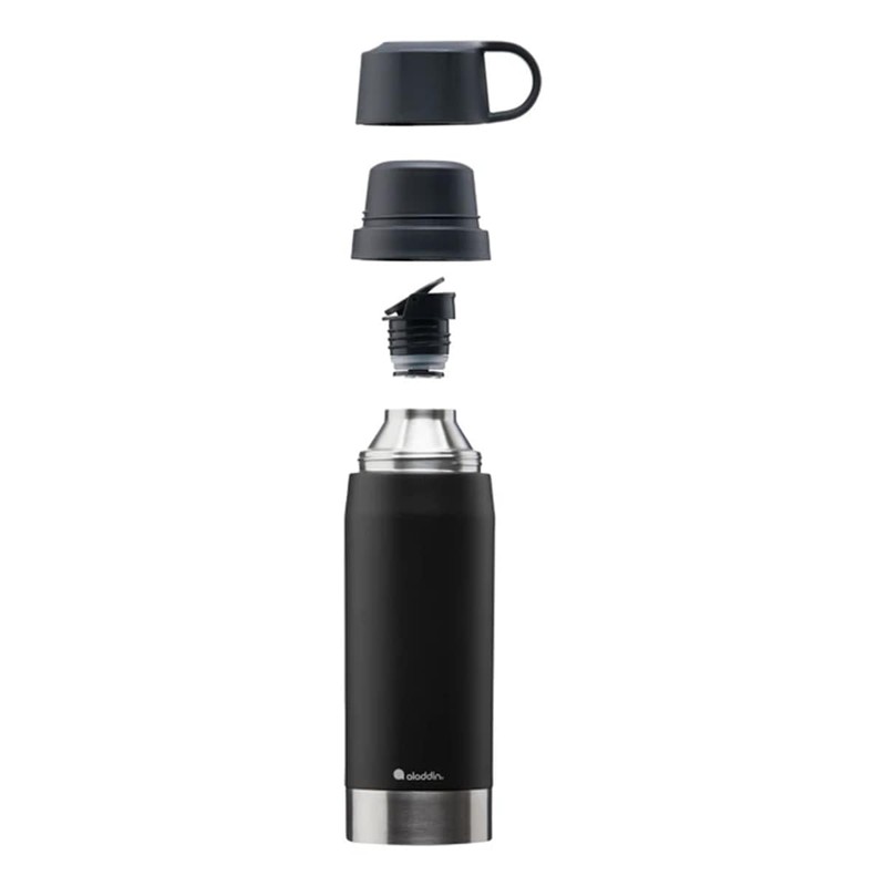 Aladdin CityPark Thermavac Double Glass Steel Thermos Flask 1.1 LT