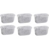 Juego de 6 filtros de agua de carbón activado para