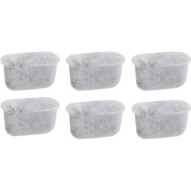Juego de 6 filtros de agua de carbón activado para cafeteras.