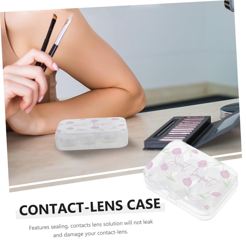 OHPHCALL Travel Accessory for Women 1 Set Portable Contacts Lens