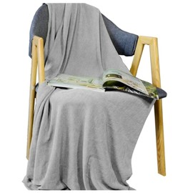 TRP Unique Waffle Design Super Soft Blankets 30'' W x 40'' L Size | Perfect for Any Season, Fresh Appearance Solid Colors Plain Weave Technique Plush Ultimate Comfort Warm & Cozy Silver Gray Shade