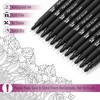 Mr. Pen- Drawing Pens for Artists, 0.1mm, 12 Pack, Black
